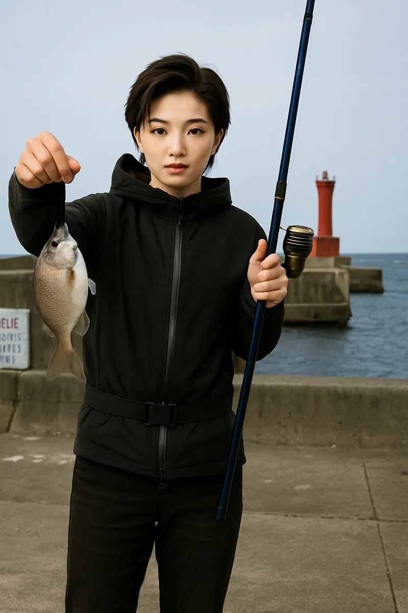 八木漁港でウミタナゴの釣果を得た佐伯.webp