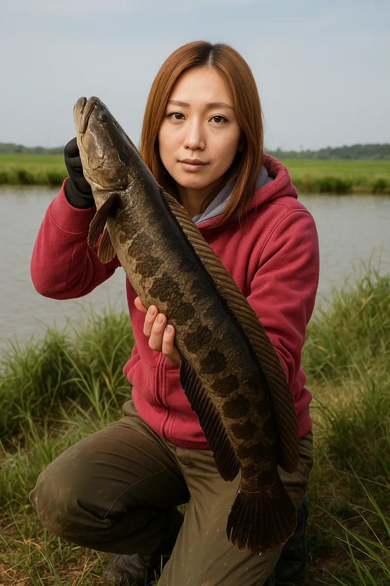 八郎潟でライギョの釣果を得た階下.webp