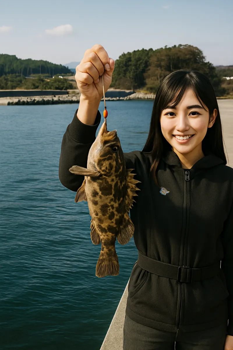 六ヶ浦漁港でソイの釣果を得た黒川.webp