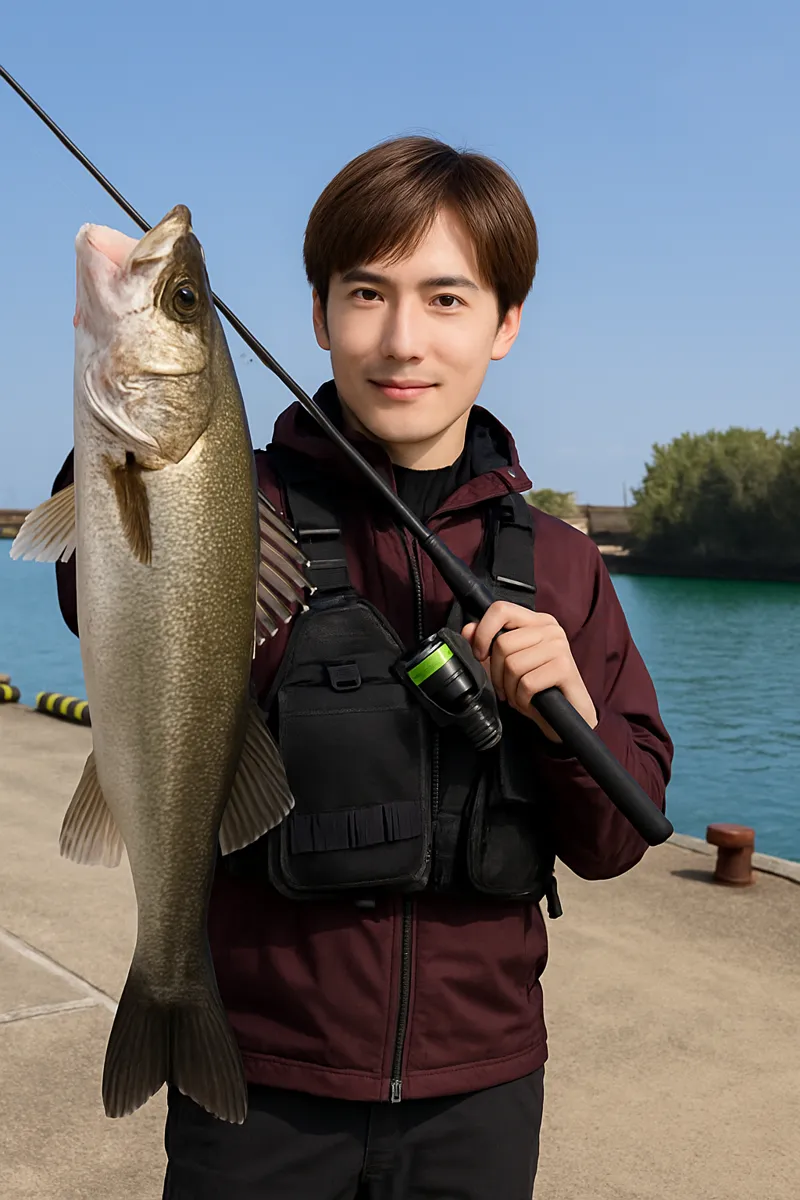 内海港でシーバスの釣果を得た久良木.webp