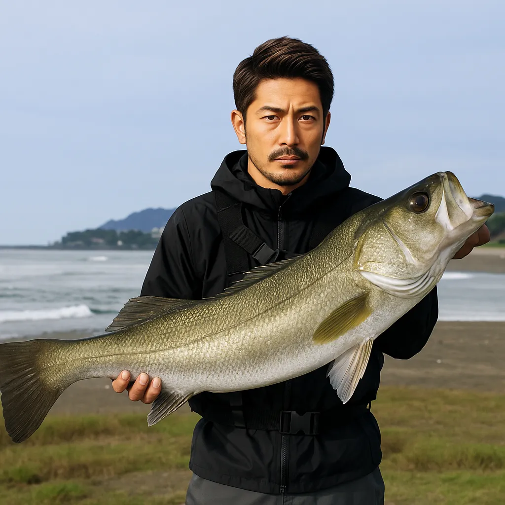加江田川河口でシーバスの釣果を得た広岡.webp