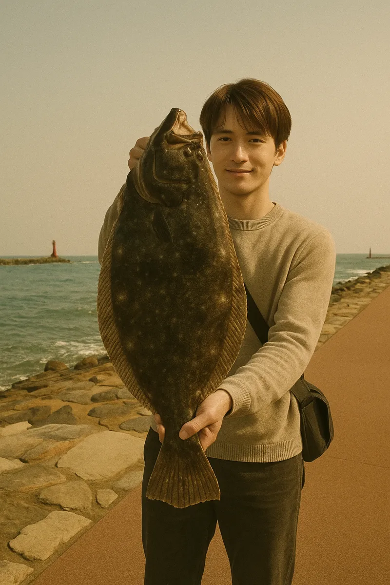 十三湖でヒラメの釣果を得た久良木.webp
