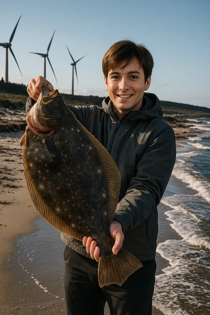 十里塚海岸でヒラメの釣果を得た久良木.webp