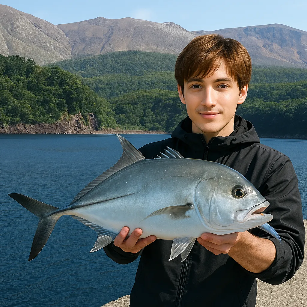 口永良部島でギンガメアジの釣果を得た久良木.webp