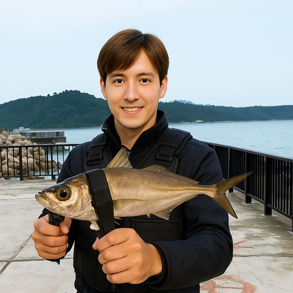 名護漁港でガチュンの釣果を得た久良木.webp