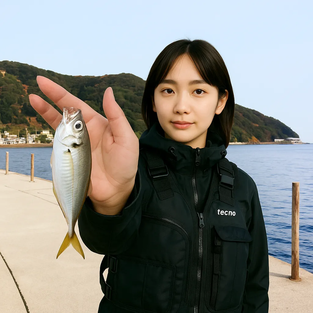 夏井公園でアジの釣果を得た森永.webp