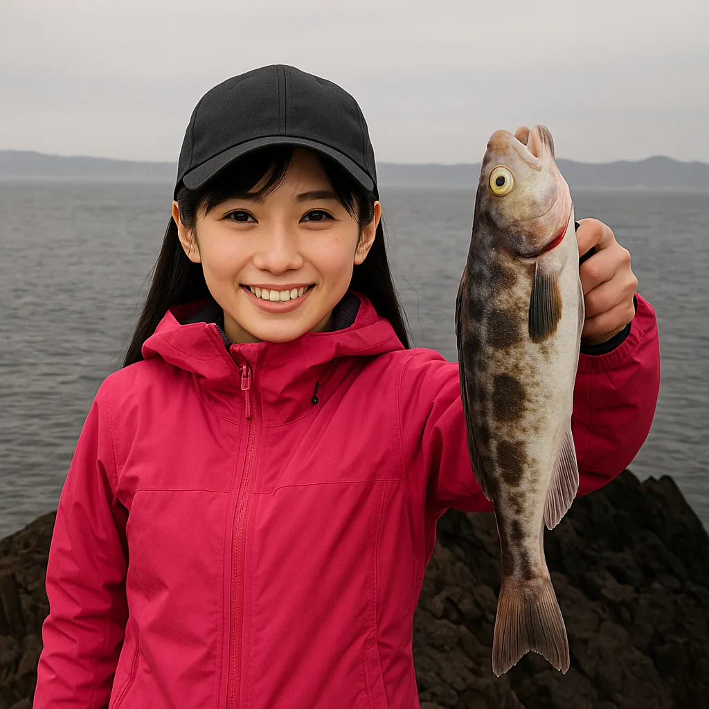 夏泊大島でホッケの釣果を得た黒川.webp