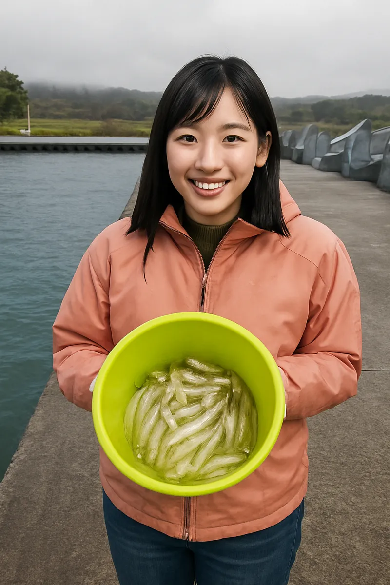 大久喜漁港でチカの釣果を得た黒川.webp