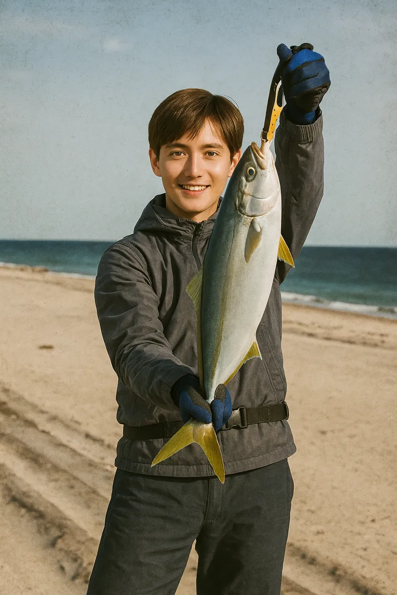 大洲海岸でイナダの釣果を得た久良木.webp