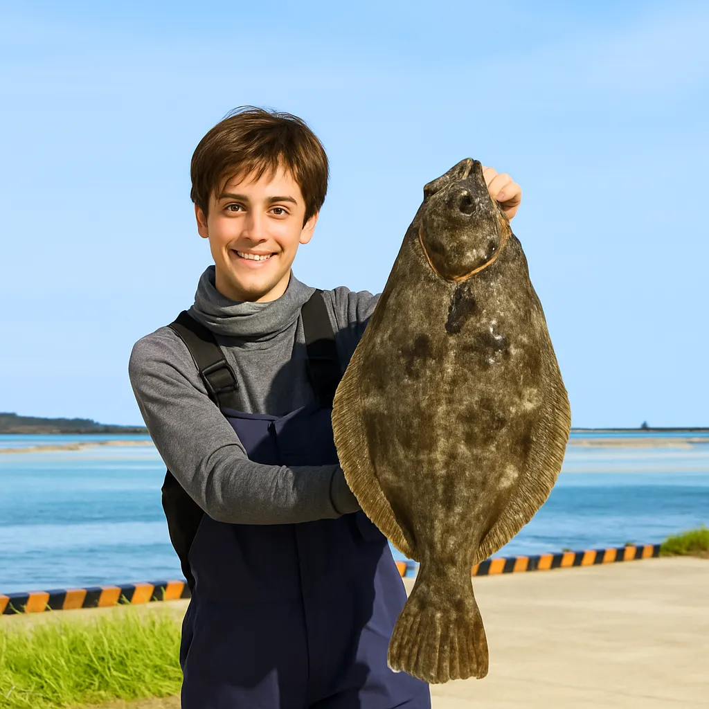 大淀川河口でヒラメの釣果を得た久良木.webp