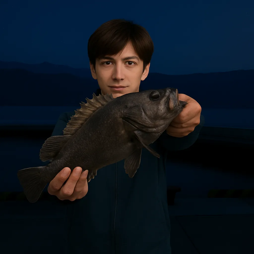 大船渡港でソイの釣果を得た久良木.webp