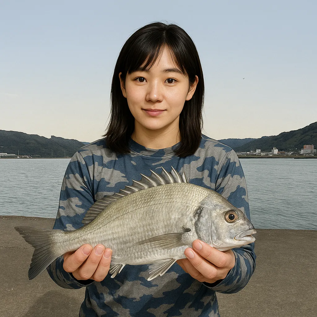 奄美大島でミナミクロダイの釣果を得た国生.webp