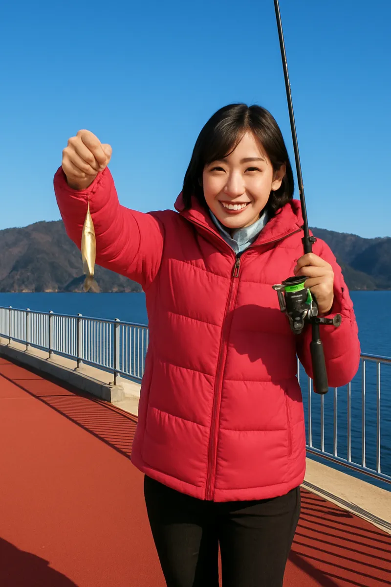 宮古港でチカの釣果を得た黒川.webp