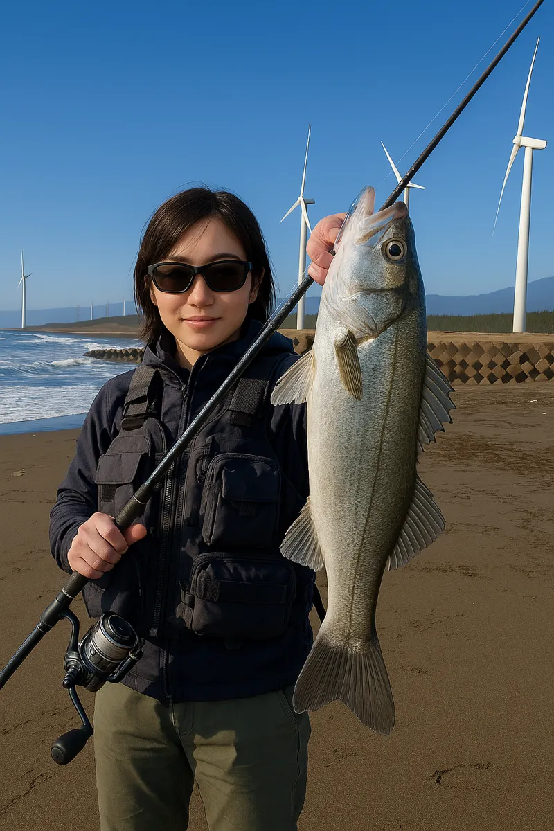 宮海海岸でシーバスの釣果を得た西岡.webp