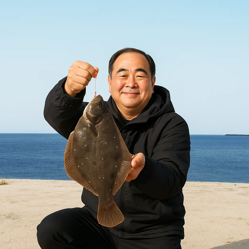 小名浜港で投げ釣りの釣果を得た持田.webp