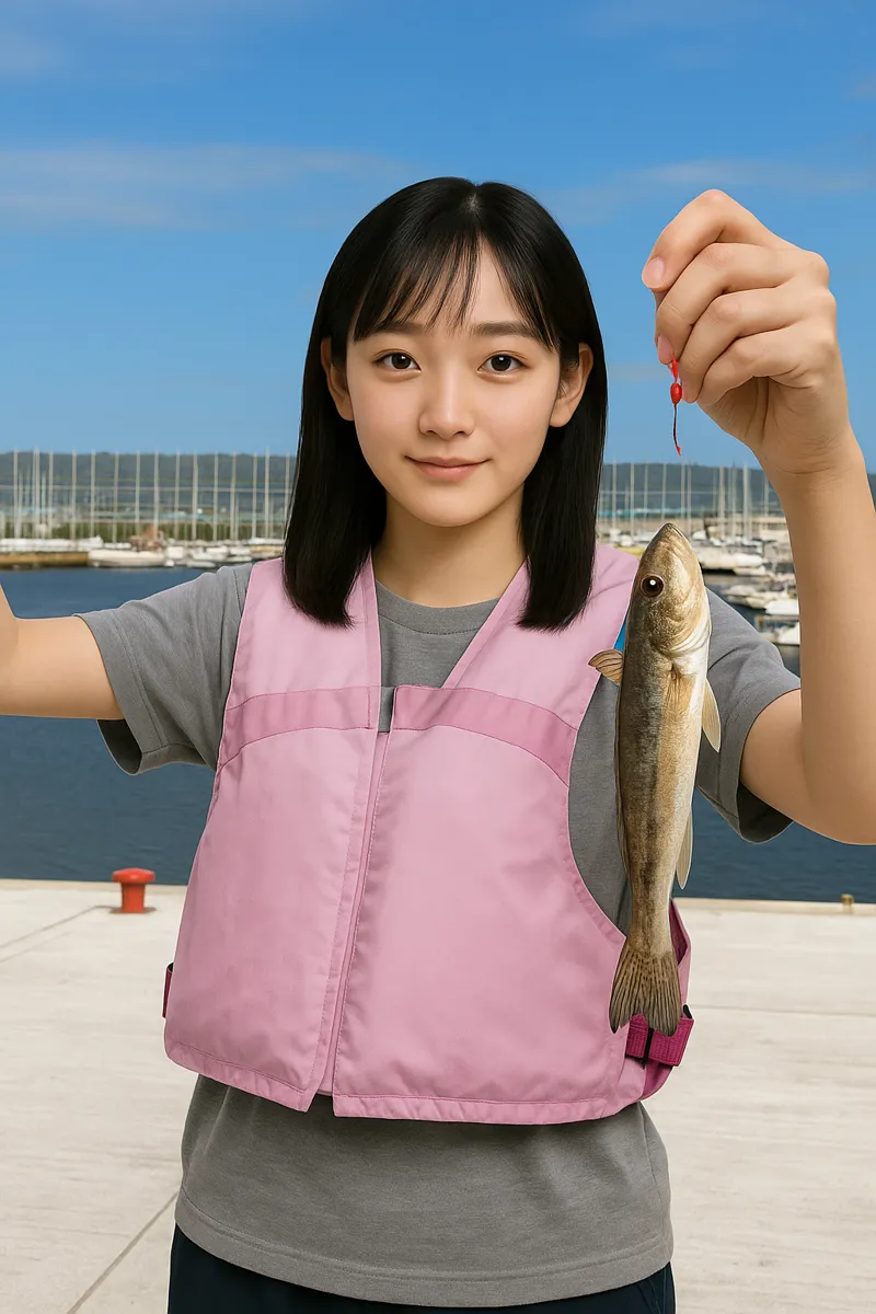 小祝漁港でハゼの釣果を得た国生..webp