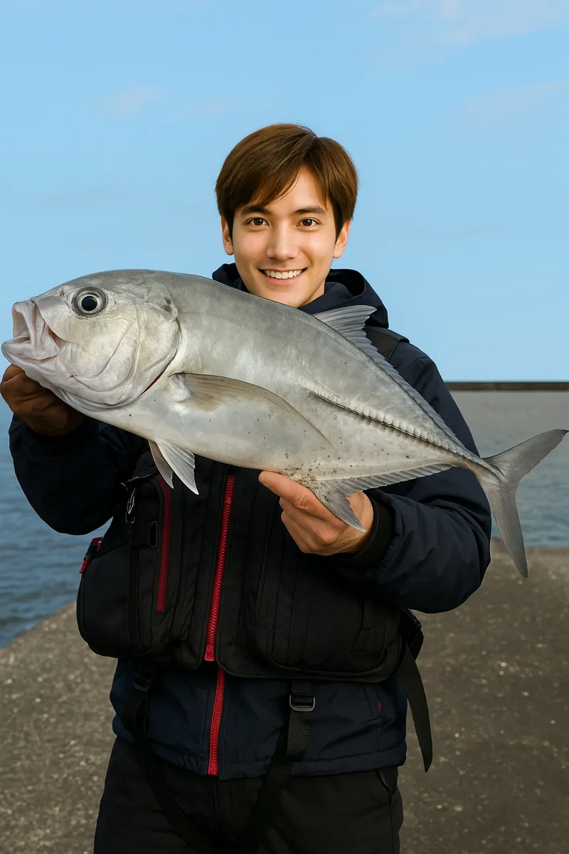 屋久島でギンガメアジの釣果を得た久良木.webp
