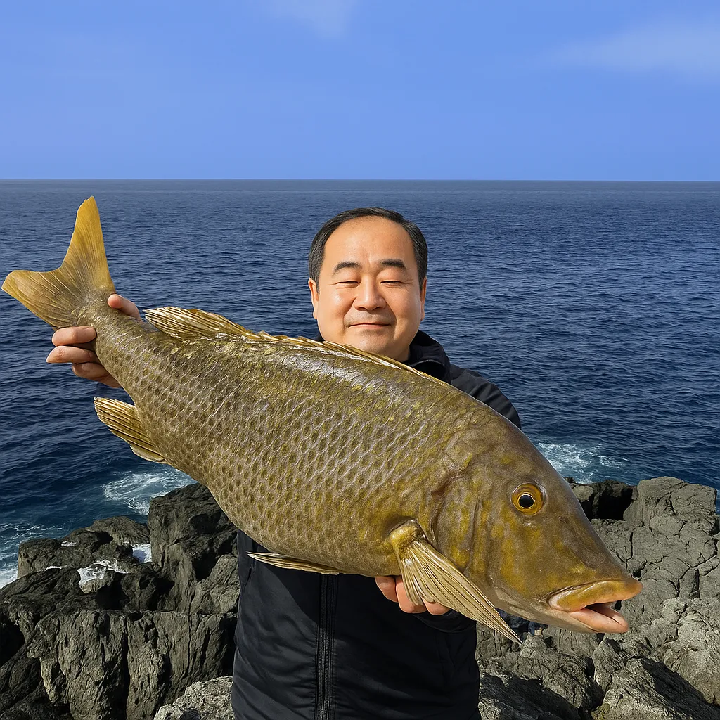 屋久島でハマフエフキの釣果を得た持田.webp