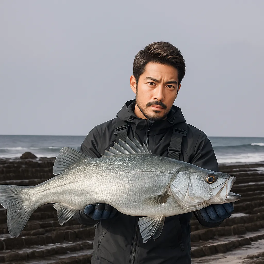 巾着島でヒラスズキの釣果を得た広岡.webp