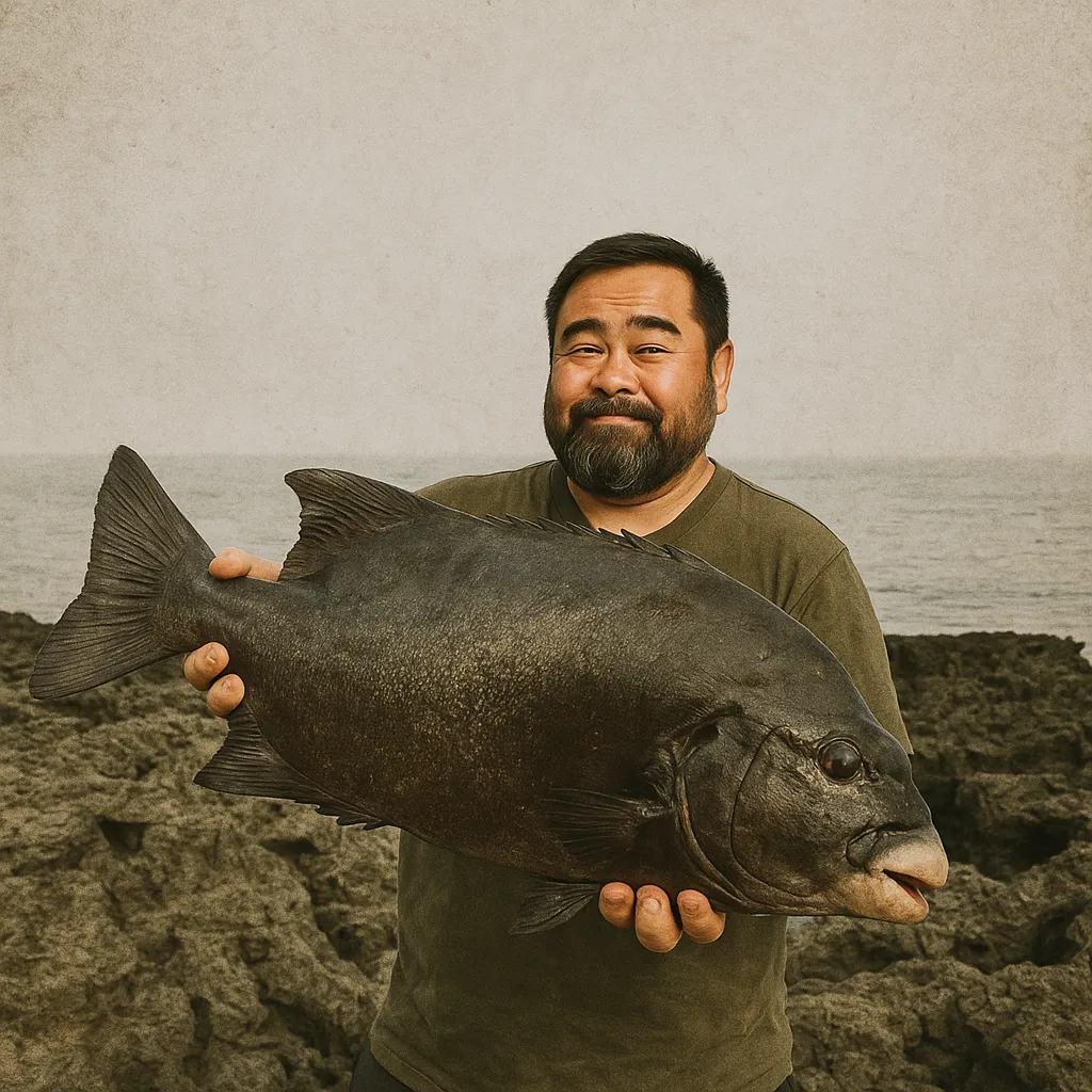 徳之島でイシガキダイの釣果を得た楢崎.webp