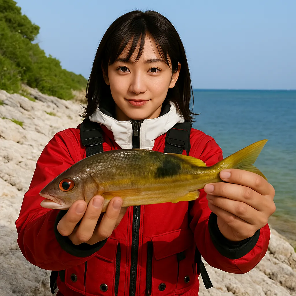 志喜屋漁港でヤマトビーの釣果を得た国生.webp