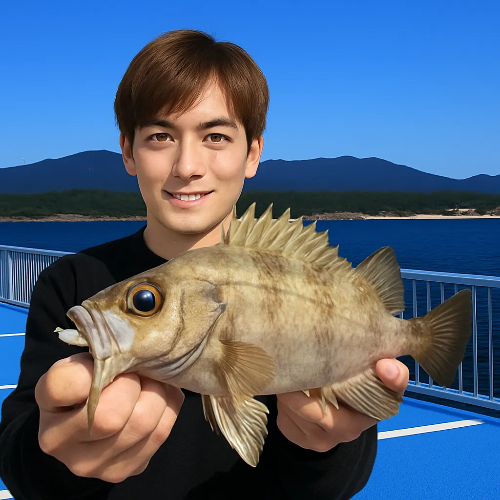 新地海釣り公園でメバルの釣果を得た久良木.webp