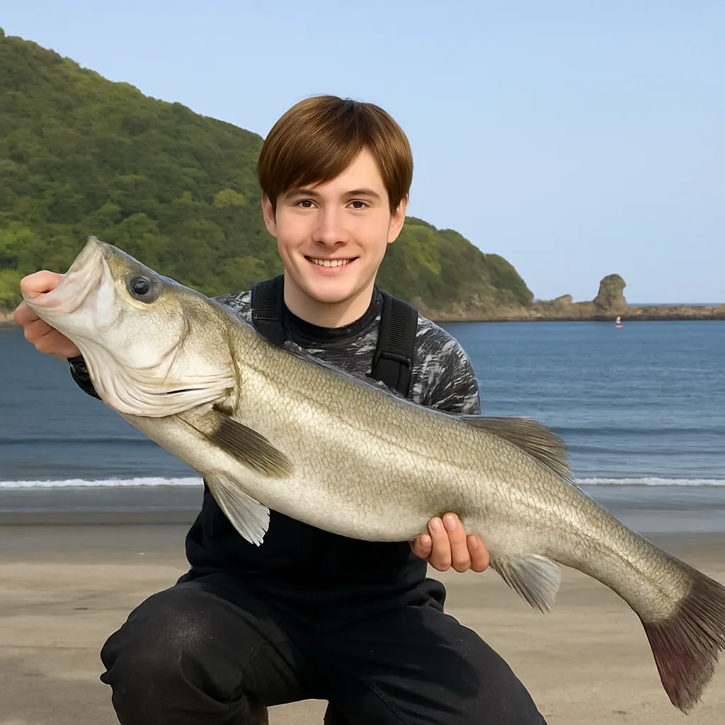 方財サーフでシーバスの釣果を得た久良木.webp