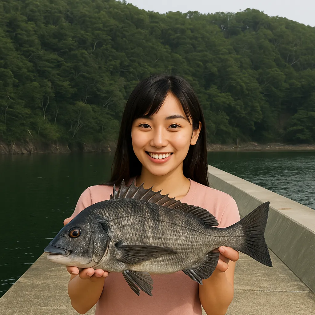 月浦漁港でクロダイの釣果を得た黒川.webp