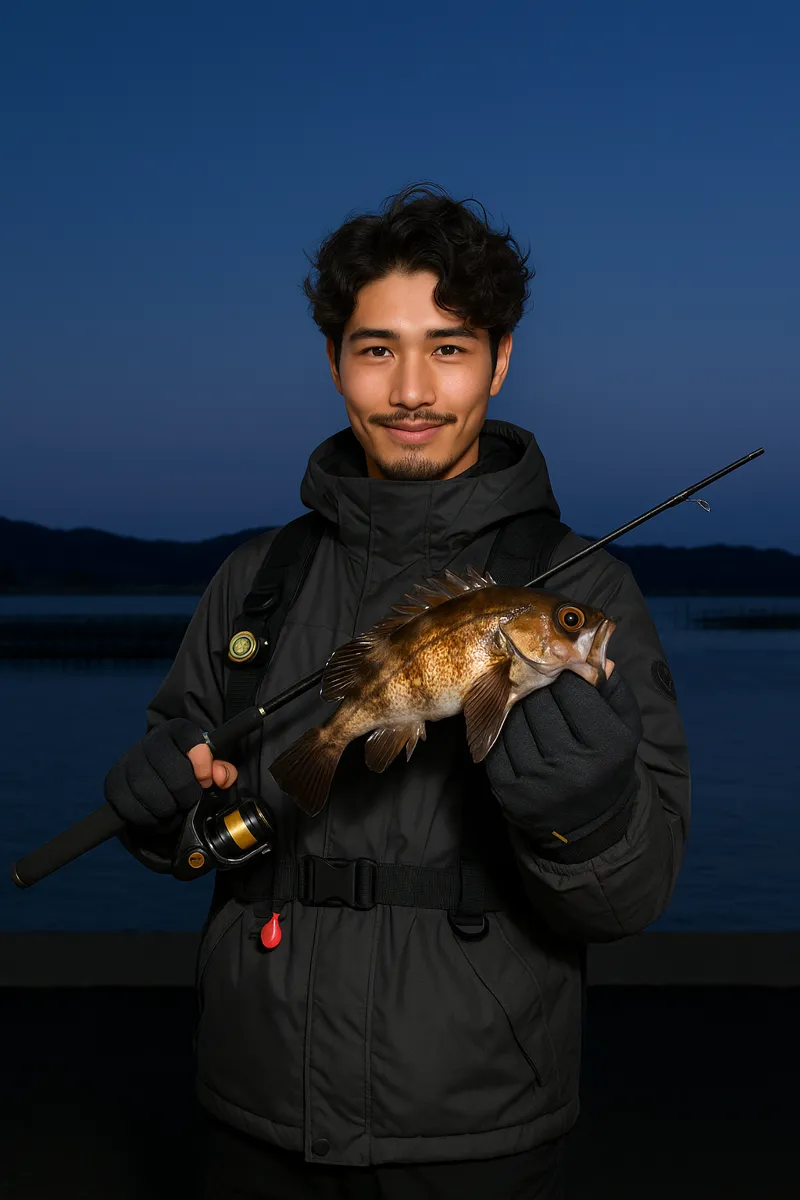 東名浜漁港でメバルの釣果を得た安城.webp