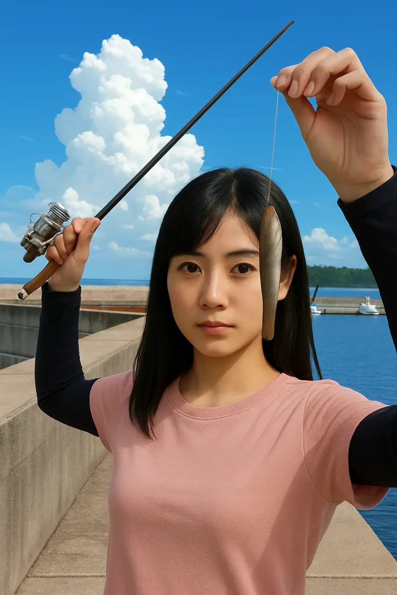 東宮浜港でハゼの釣果を得た黒川.webp