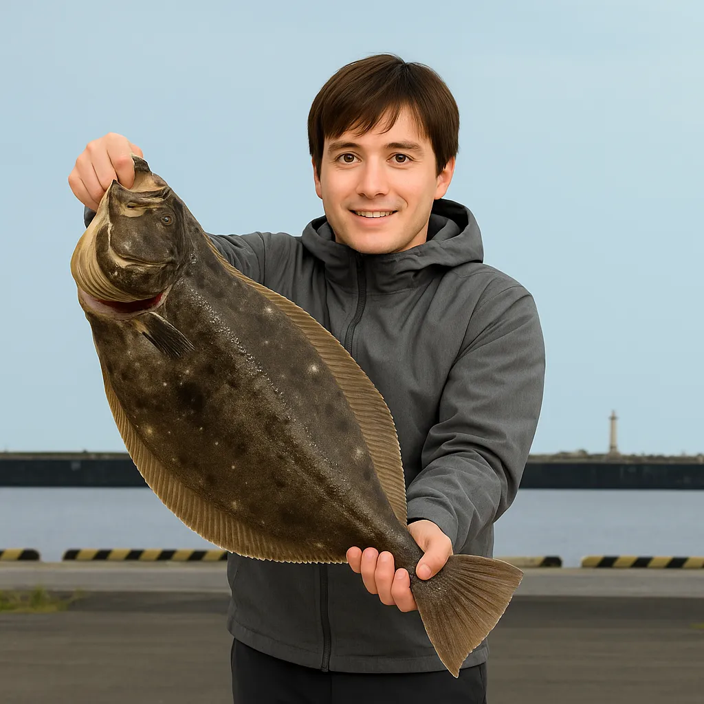 松川浦でヒラメの釣果を得た久良木.webp