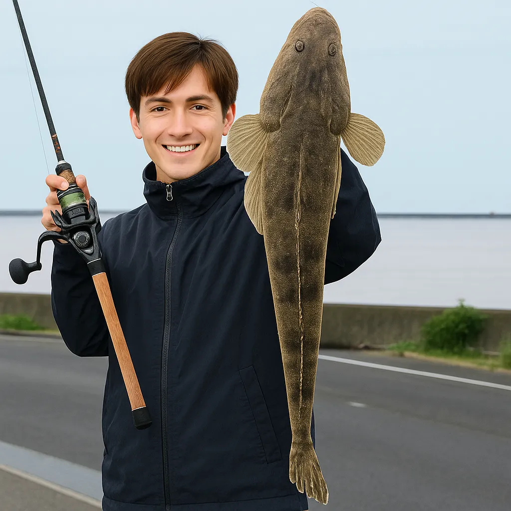 松川浦でマゴチの釣果を得た久良木.webp
