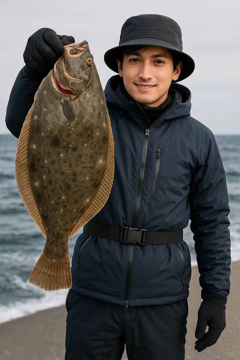 桂浜海水浴場でヒラメの釣果を得た久良木.webp