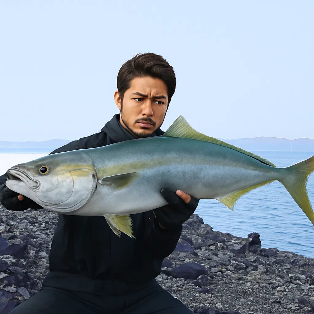 桜島でブリの釣果を得た広岡.webp