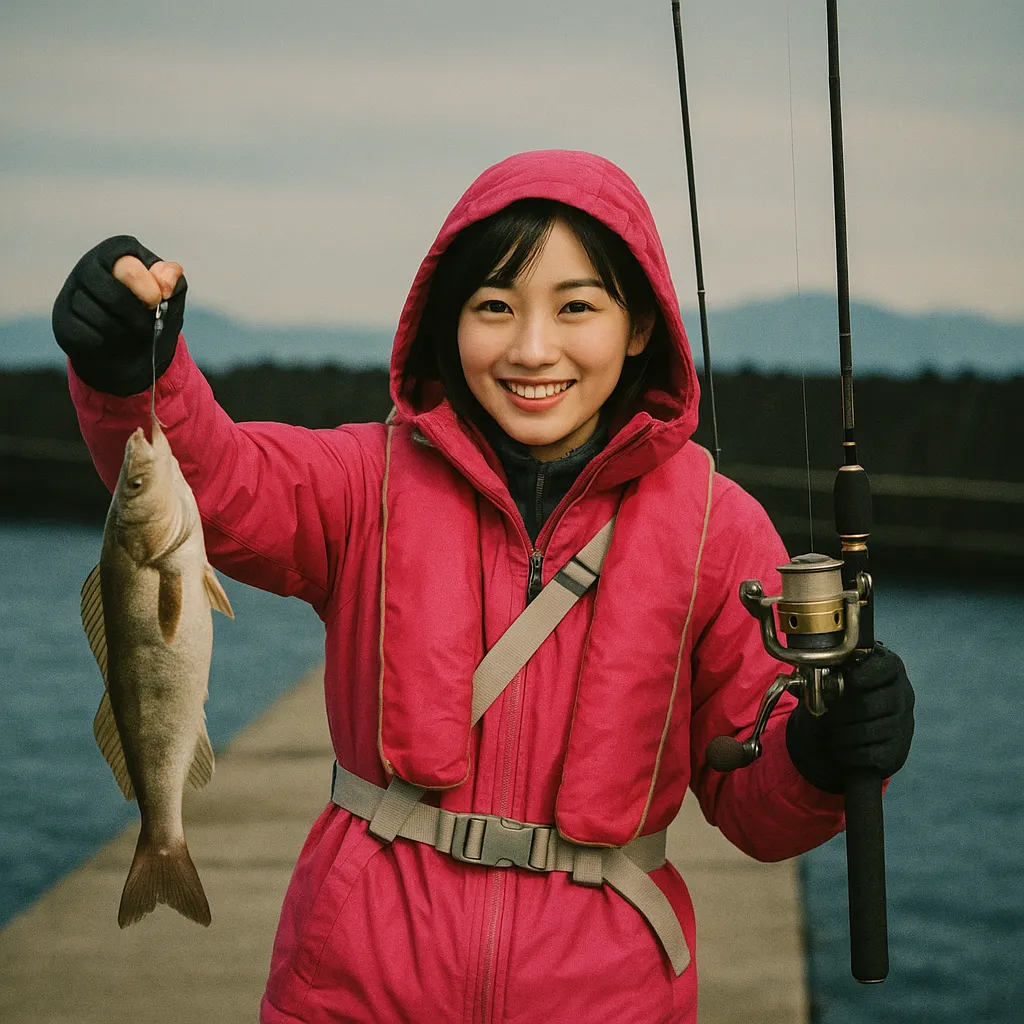 横浜漁港でホッケの釣果を得た黒川.webp