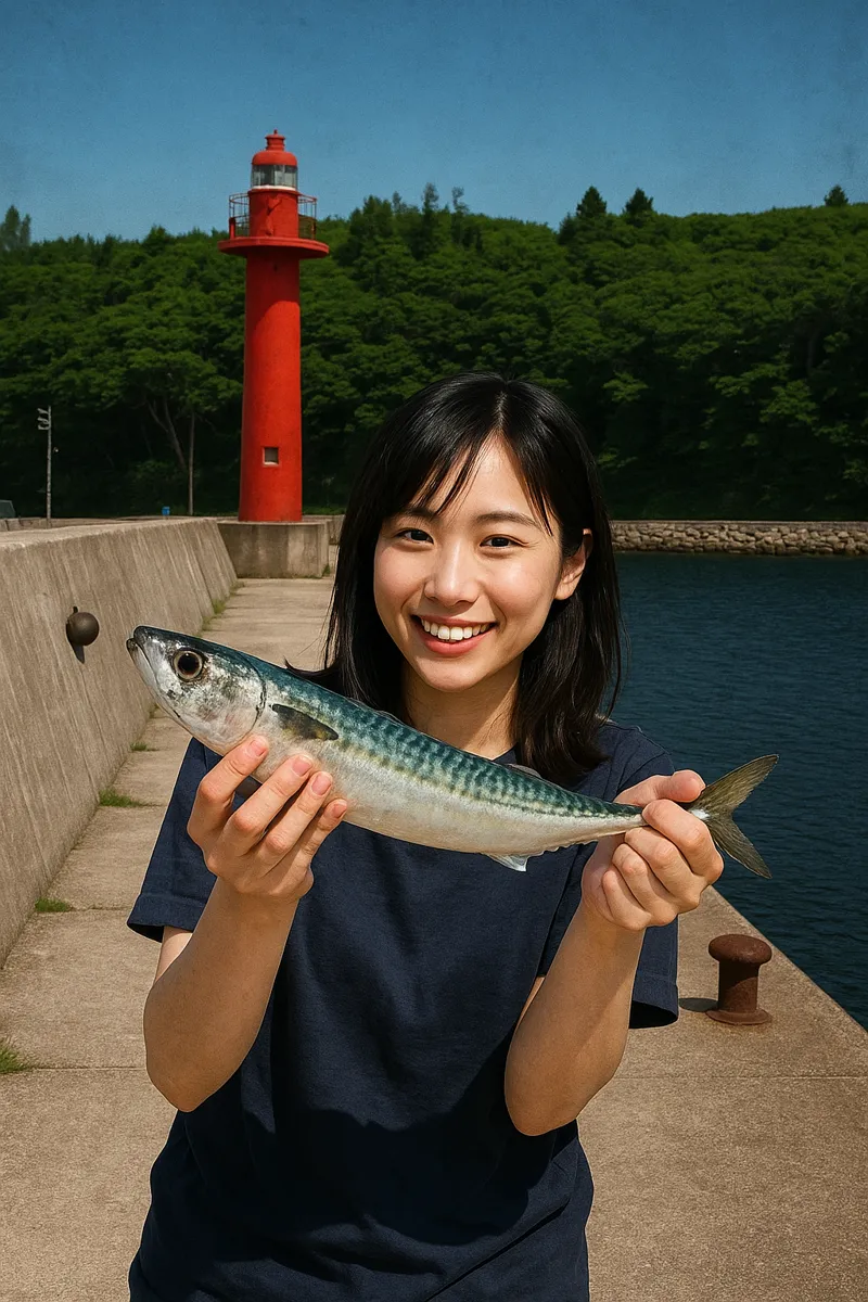 気仙沼大島でサバの釣果を得た黒川.webp