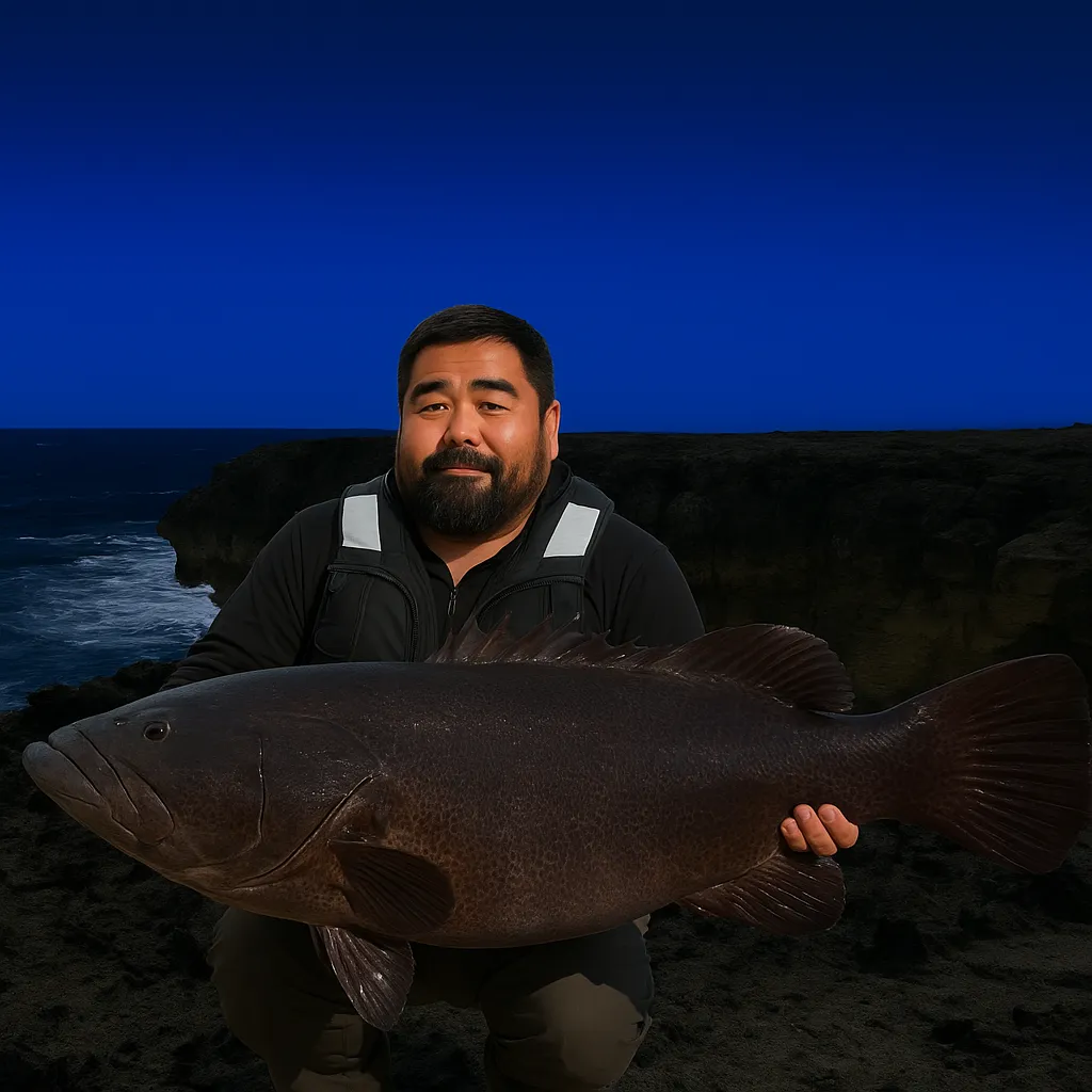波照間島でアーラミーバイの釣果を得た楢崎.webp