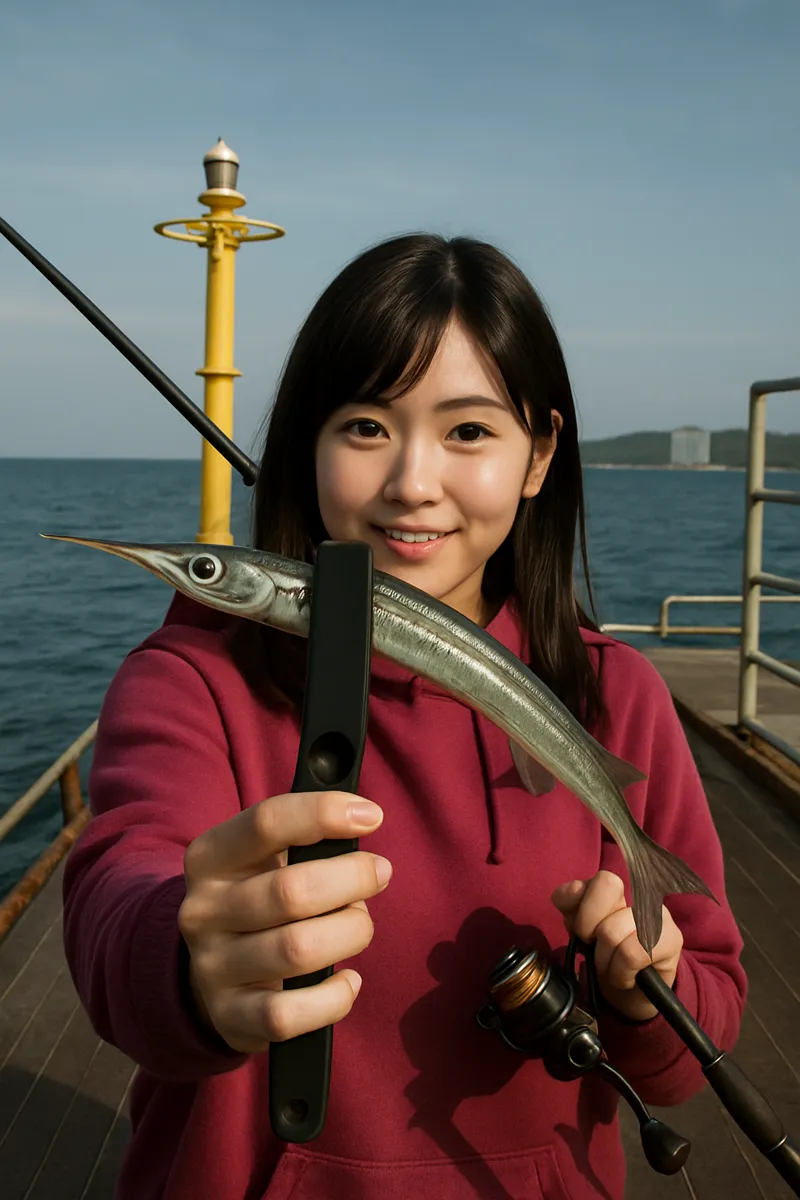 浅虫海づり公園でサヨリの釣果を得た黒川.webp