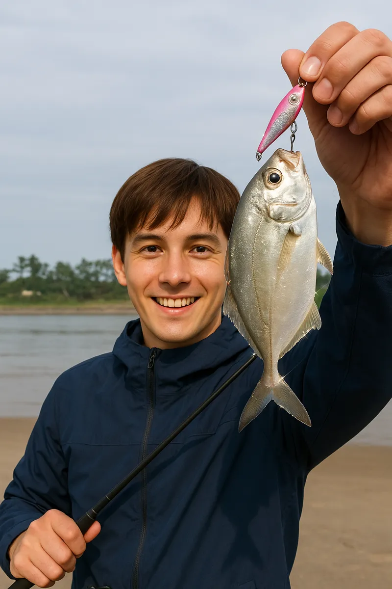 清武川河口でエバの釣果を得た久良木.webp