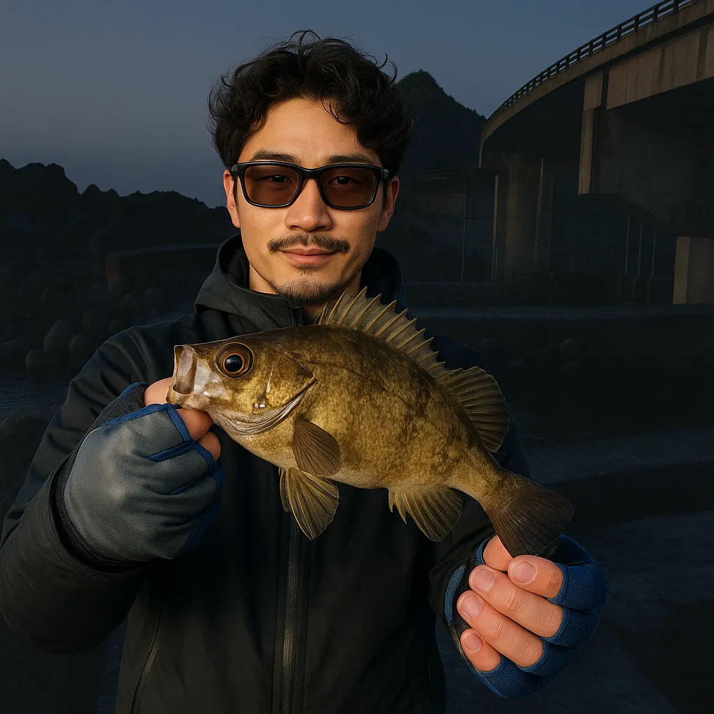 温福漁港でメバルの釣果を得た安城.webp