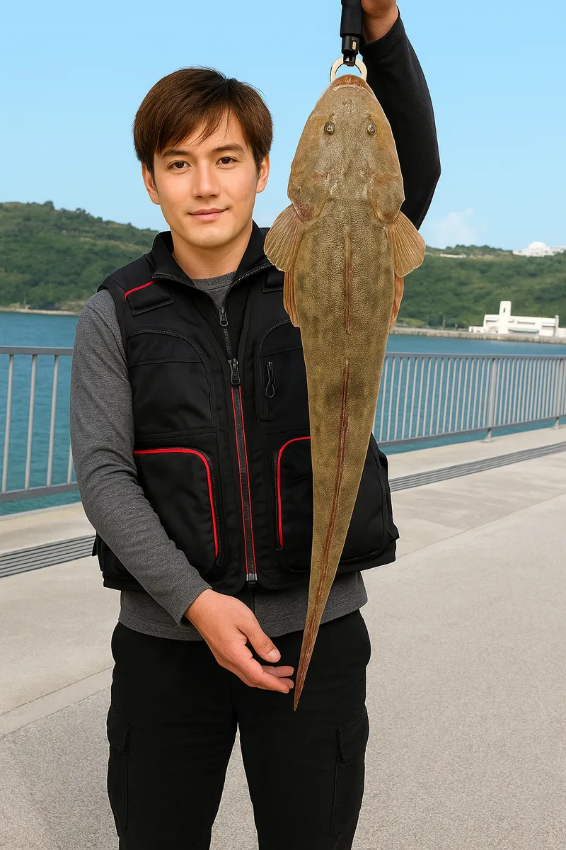 熱田漁港でコチの釣果を得た久良木.webp