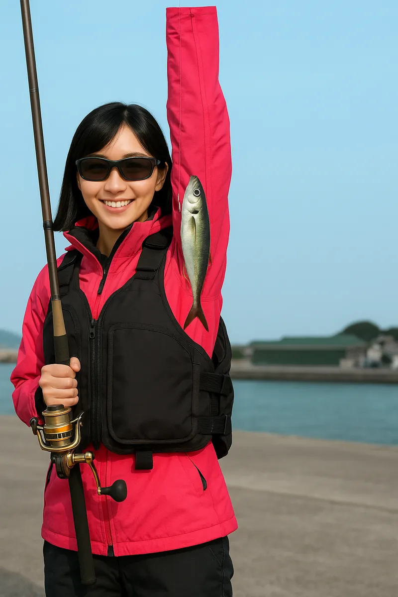 熱田漁港でミジュンの釣果を得た黒川.webp