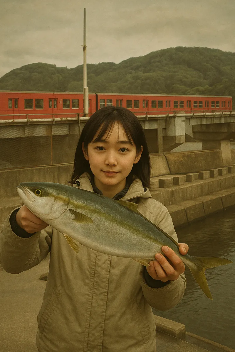 由良海洋釣堀でイナダの釣果を得た国生.webp