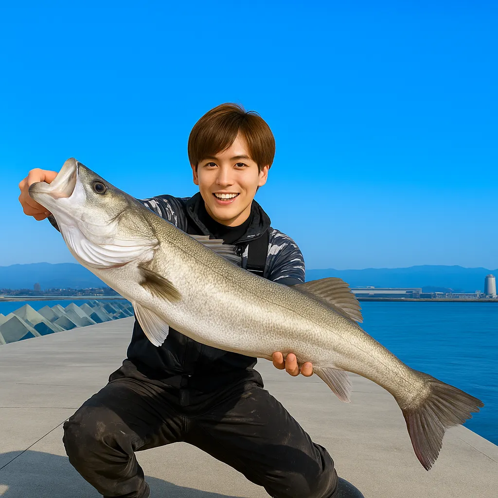 相馬港でシーバスの釣果を得た久良木.webp