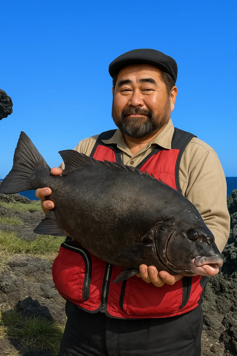 石垣島でイシガキダイの釣果を得た楢崎.webp