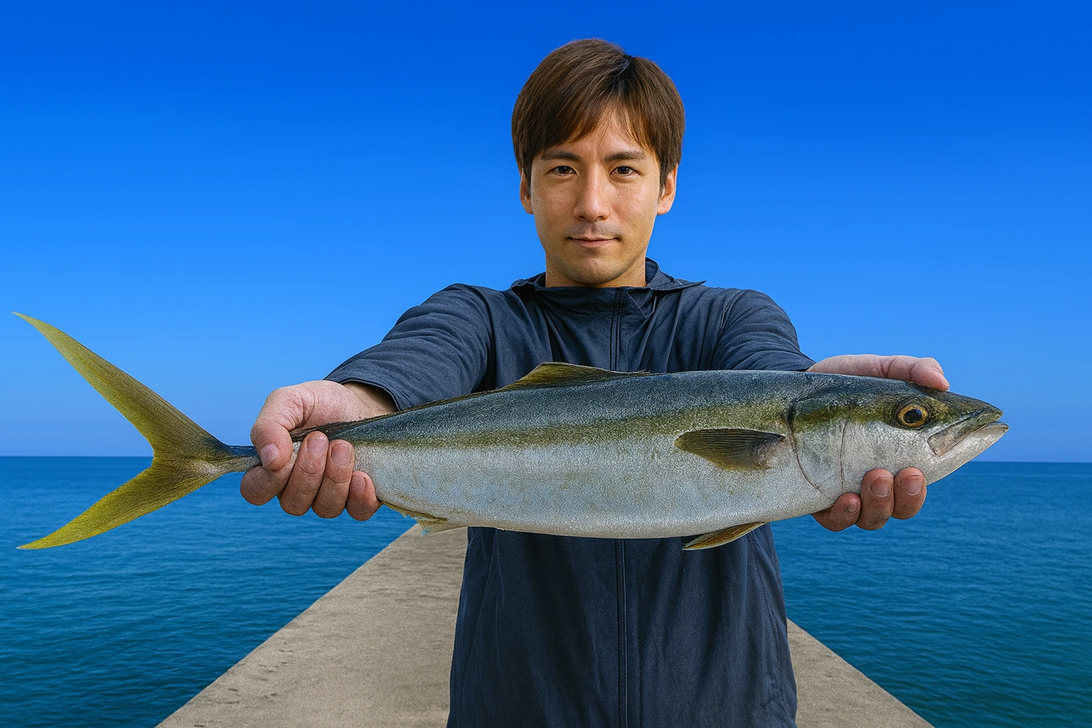 石垣島でツムブリの釣果を得た久良木.webp