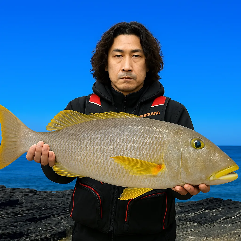 石垣島でムネアカの釣果を得た岸本.webp