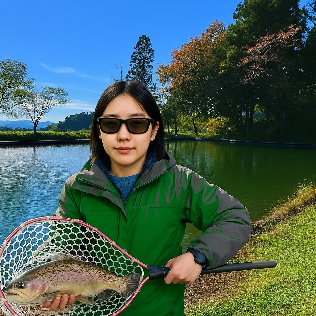 磐梯フィッシングロッジでイトウの釣果を得た森永.webp