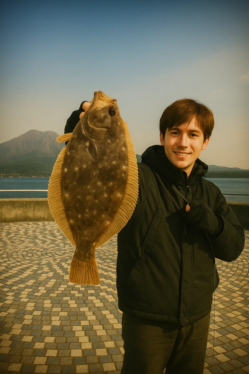 祇園之洲でヒラメの釣果を得た久良木.webp