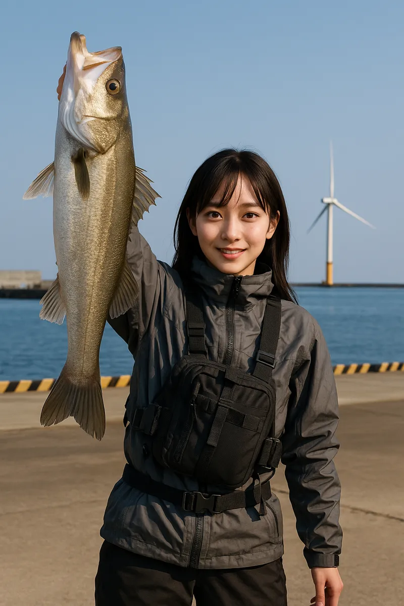 秋田マリーナでシーバスの釣果を得た国生.webp